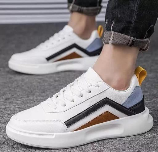 Xylus White Casual Sneakers for Men
