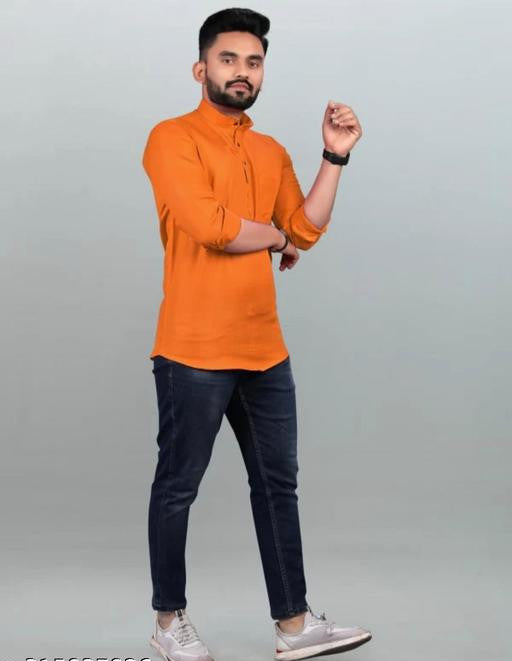 Elegant Partywear Short Kurta for Men