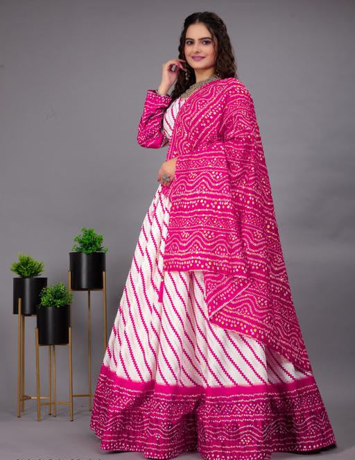 Abhisarika Graceful Embroidered Lehenga Set – Choli & Dupatta