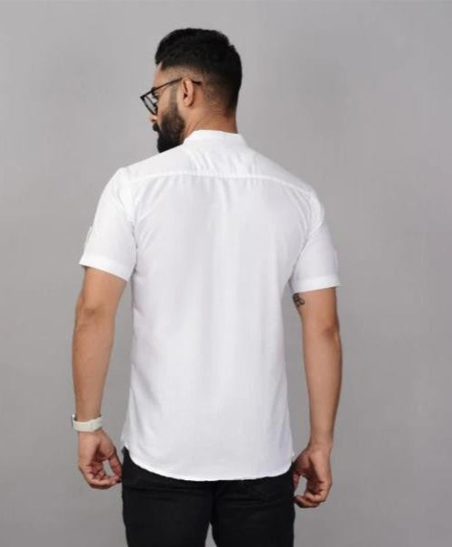 Larest Cotton Half Sleeve Short Kurta for Men