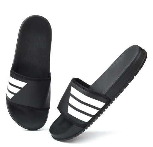 Printed Synthetic Leather Flip-Flops & Slippers for Men
