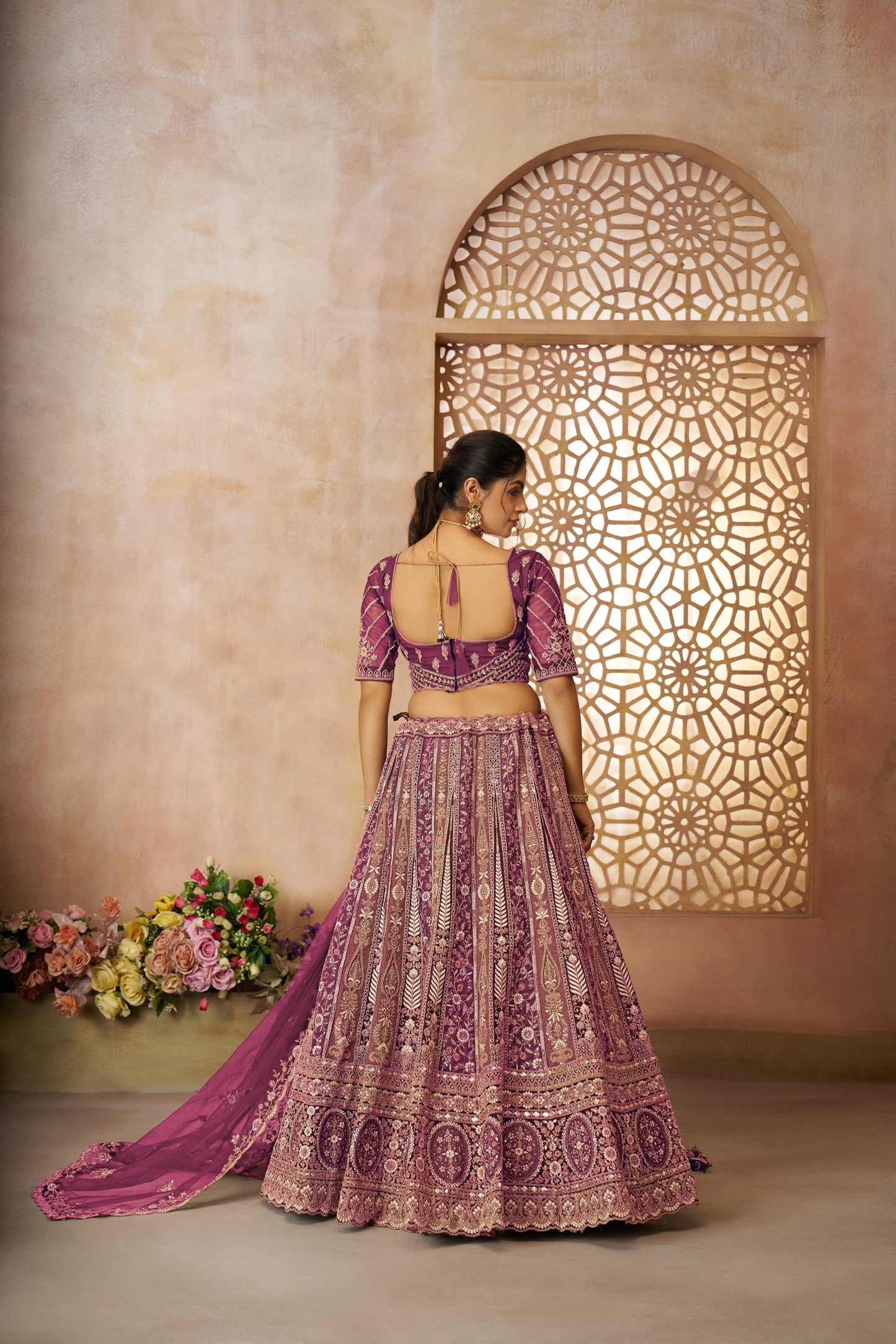Radiant Purple Bridal Lehenga