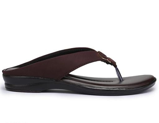 Brown Solid Slip-On Sandals for Women – Trendy & Comfortable