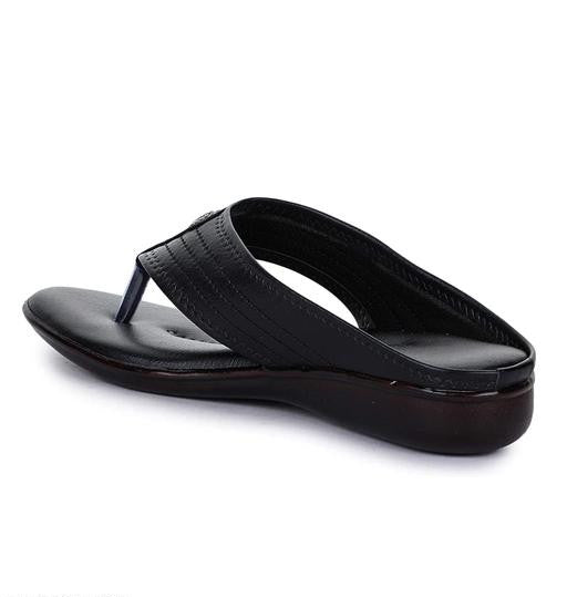 Black Solid T-Strap Flats for Women