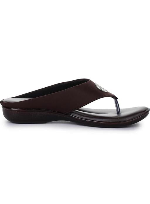 Brown Canvas Slip-On Sandals for Women – Durable & Stylish