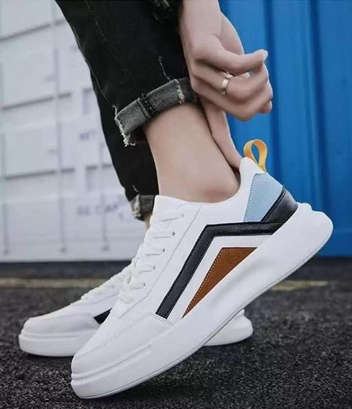 Xylus White Casual Sneakers for Men