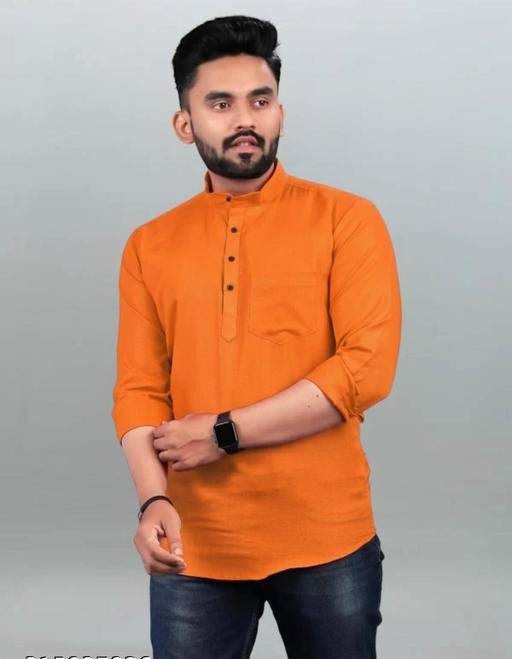 Elegant Partywear Short Kurta for Men