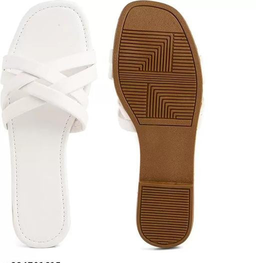 White Slip-On Footwear