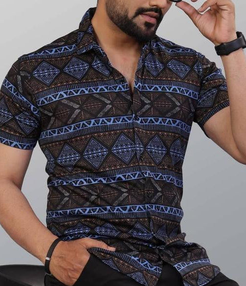 Black Lycra Half Shirt