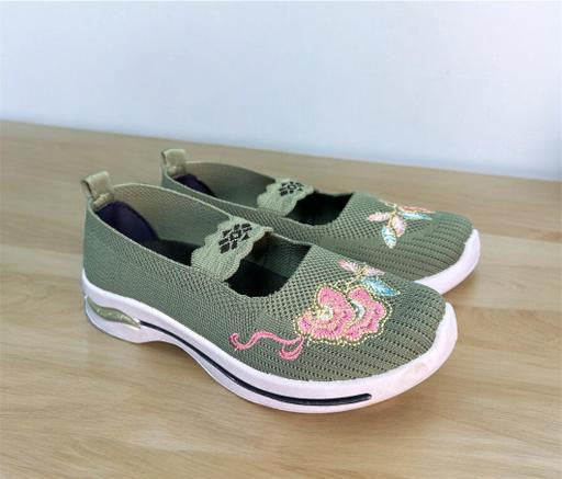 Albeli Pista Embroidered Mesh Casual Sneakers for Women