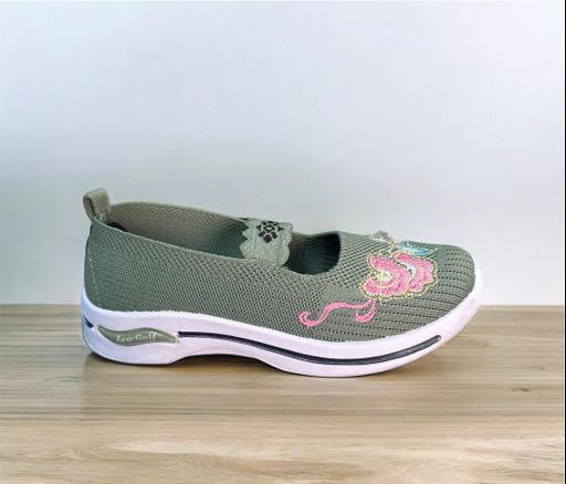 Albeli Pista Embroidered Mesh Casual Sneakers for Women