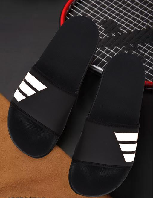 Printed Synthetic Leather Flip-Flops &amp; Slippers for Men