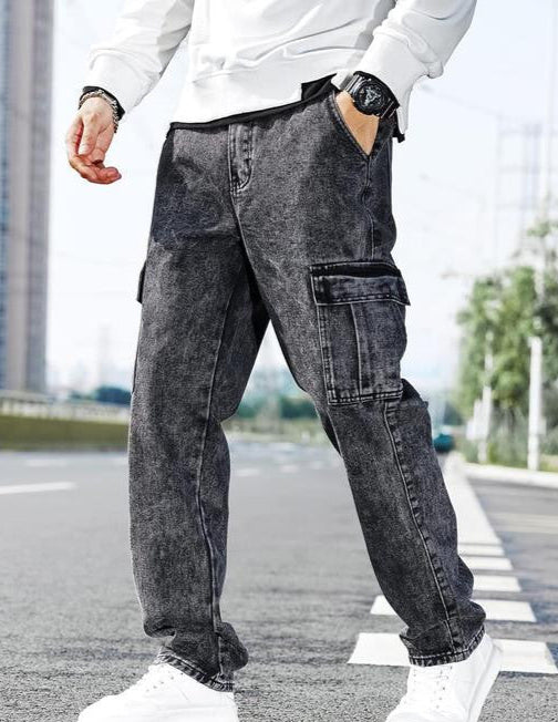 Pocket Mom-Fit Jeans for Men
