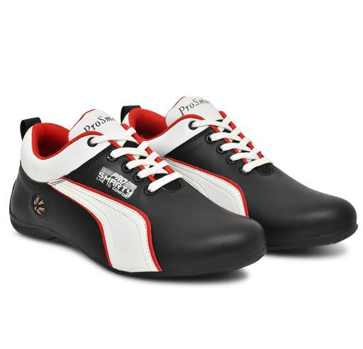 Black-White Running Shoes for Men