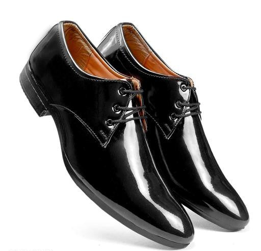 De Loyon Black Shining Partywear Shoes for Men